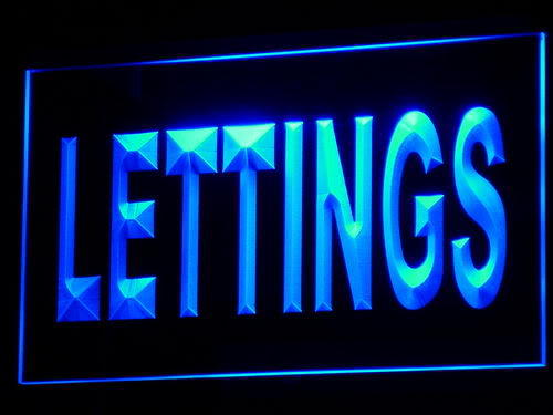 Lettings Property Agency Display neon Light Sign